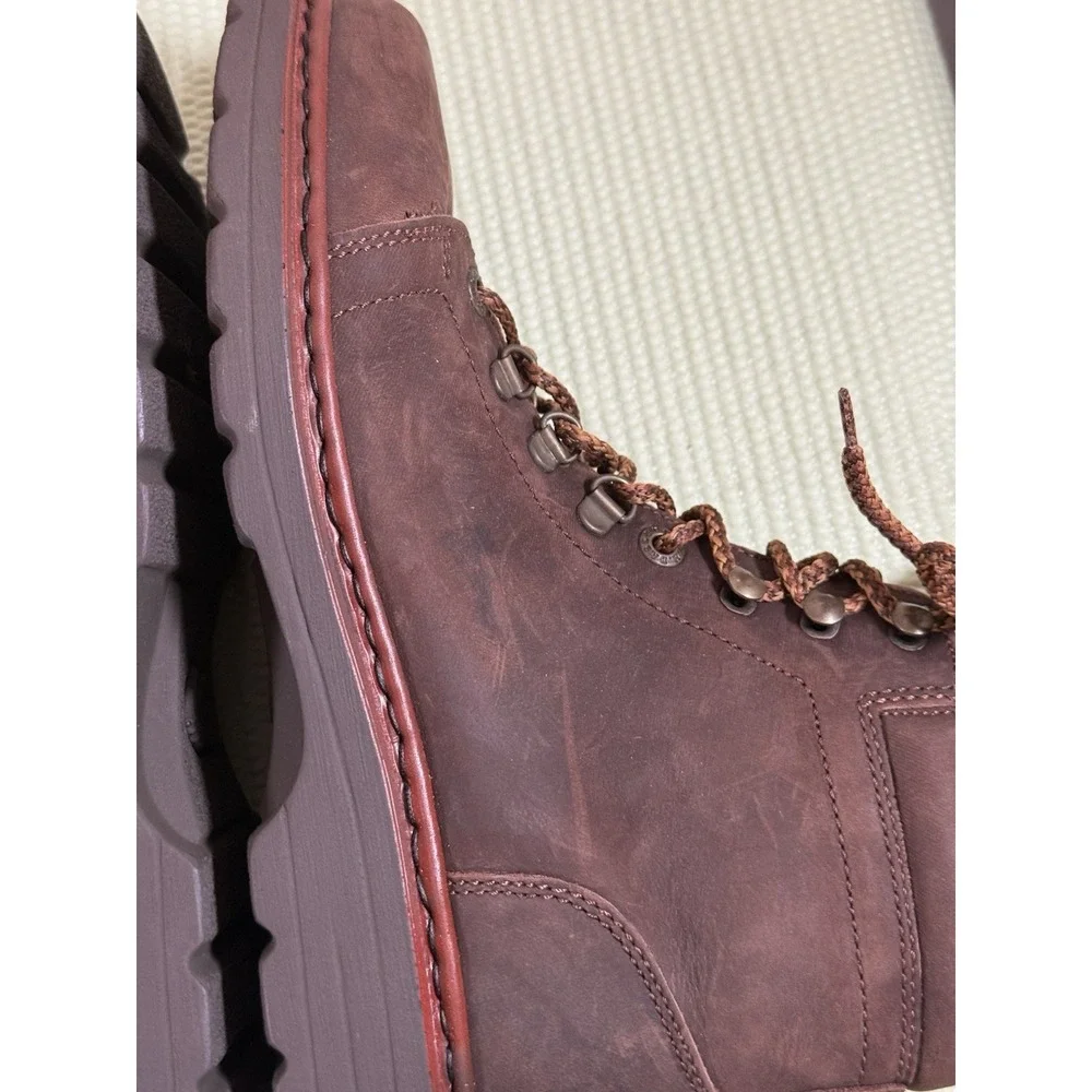 G.H. Bass & Co. Men's Brown Leather Ankle Lace Up Boots Round Toe US 9 casual